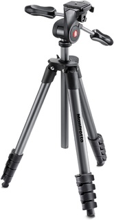 Штатив Manfrotto Compact Advanced Black (MKCOMPACTADV-BK) с 3D головой