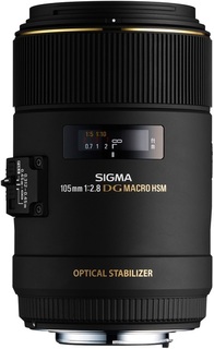 Объектив Sigma AF 105 mm F2.8 Macro EX DG OS HSM для Nikon (s/ n:12940170) Б/ У