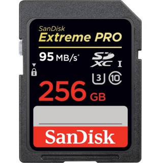 Модуль памяти  SD 256 Gb Sandisk SDXC Extreme Pro, class 10, 95 MB/ s, UHS-I U3 (SDSDXPA-256G-G46)