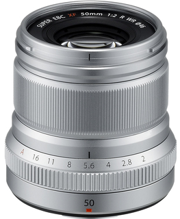 Объектив Fujifilm XF 50mm f/ 2 R WR серебристый Объектив Fujifilm XF 50mm f/ 2 R WR серебристый
