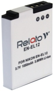 Аккумулятор Relato EN-EL12 (Nikon EN-EL12) 3.7V, 1050mAh