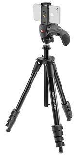 Штатив Manfrotto Compact Action Smart MKSCOMPACTACNBK с держателем для телефона