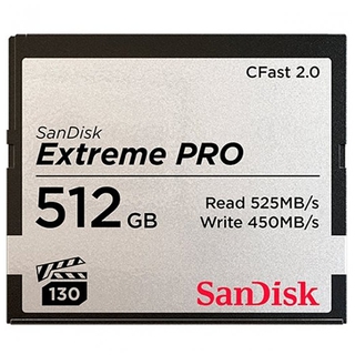 Модуль памяти  CFast 512 Gb Sandisk Extreme Pro (525 Мb/ s) (SDCFSP-512G-G46D)