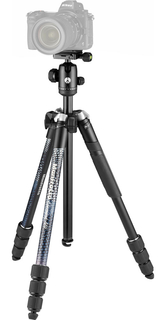 Штатив + штативная головка Manfrotto Element MII MKELMII4BK-BH 4 секции, черный