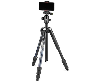 Штатив + штативная головка Manfrotto Element MII MKELMII4BMB-BH MobBT AL 4 секции, черный