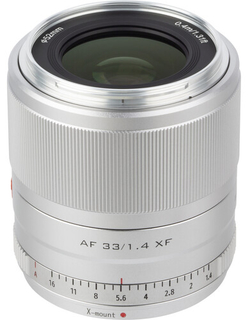 Объектив VILTROX AF 33mm F1.4 XF (silver) Объектив VILTROX AF 33mm F1.4 XF (silver)