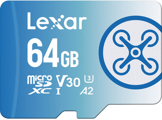 Карта памяти  Micro SD  64 Gb Lexar FLY High-Performance 1066x UHS-I, (R160/ W60 МБ/ s) C10 A2 V30 U3