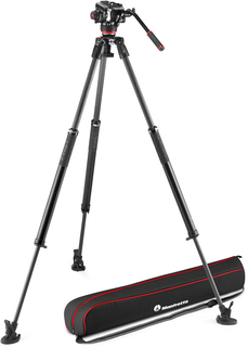 Manfrotto MVK504XSNGFC Видеокомплект голова + штатив FAST с одинарными ногами, карбоновый