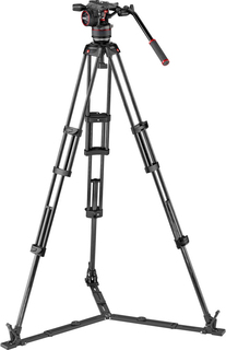 Manfrotto MVKN8TWINGC Комплект голова NITROTECH N8 и штатив карбоновый MVTTWINMC, ниж.раст.