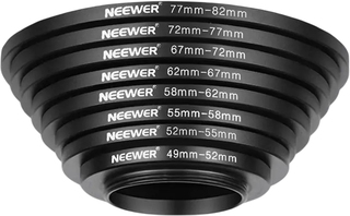 Комплект переходных колец Neewer Step-up Adapter Ring (8шт) повышаюшие (LS-NAAR-8)