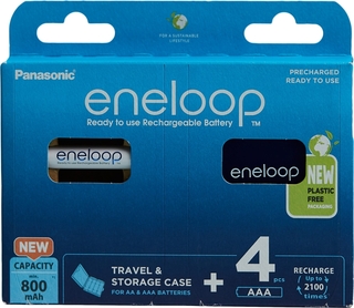 Аккумулятор Panasonic Eneloop AAA 800 mAh 4шт+кейс (BK-4MCDEC4BE)