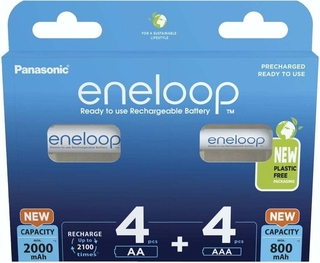 Аккумулятор Panasonic Eneloop AA 2000+AAA 800 mAh (4+4)шт (BK-KJMCDE44E)